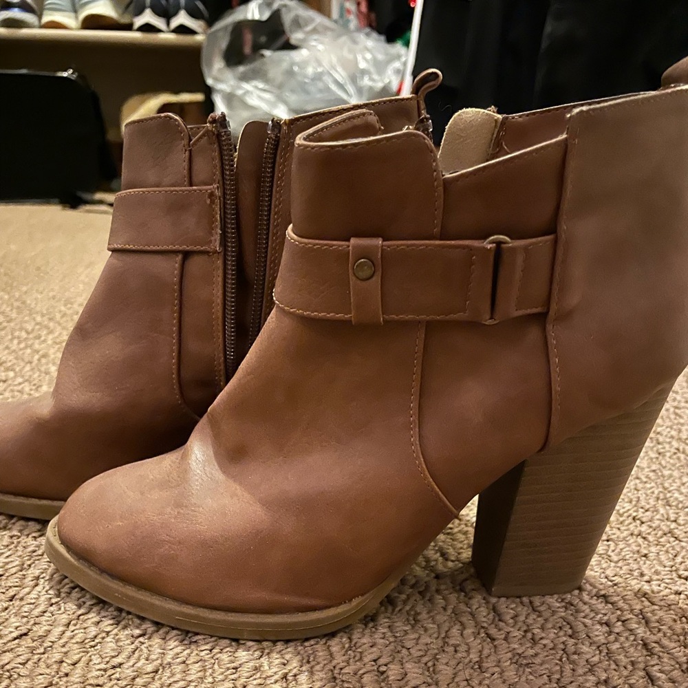 Brown booties